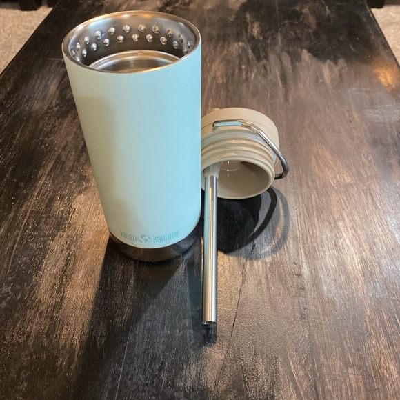 Kleen Kanteen TKWide 12 Oz Limited Baby Blue Robins Egg Tiffany Blue Water Bottl - Picture 8 of 9